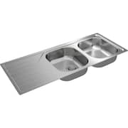 TEKA Reversible Inset Sink Two Bowls & Drainer - Universe 80 T-Xp 2B 1D