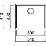 TEKA SQUARE 50.40 TG Undermount Tegranite Kitchen Sink with one bowl