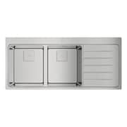 TEKA Inset Pureline Stainless Steel Sink Two Bowls And One Drainer Zenit Rs15 2B 1D