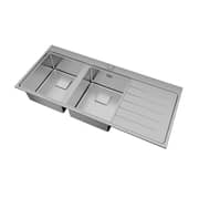 TEKA Inset Pureline Stainless Steel Sink Two Bowls And One Drainer Zenit Rs15 2B 1D