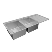 TEKA Inset Pureline Stainless Steel Sink Two Bowls And One Drainer Zenit Rs15 2B 1D
