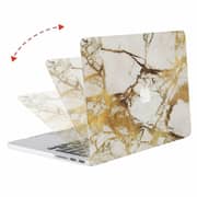 RDN MacBook Air 13inch/ 13.3inch Plastic Hard Shell Case Cover Gold Marble