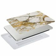 RDN MacBook Air 13inch/ 13.3inch Plastic Hard Shell Case Cover Gold Marble
