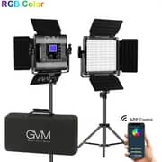 GVM 800D-RGB LED Studio 2-Video Light Kit