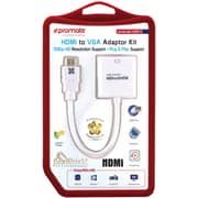 Promate ProLink-H2V Gold-Plated HDMI to VGA Adapter White