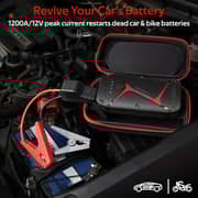 Promate Car Jump Starter Power Bank, IP67 Water Resistant Portable Car Battery Booster with 16000mAh SparkTank-16