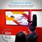 Promate Wireless Presenter, Ultra-Slim 2.4Ghz Wireless Presenter with Built-In Red Laser Pointer and USB Receiver vPointer-3