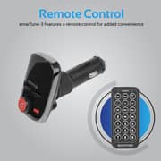 Promate Wireless FM Transmitter, In-Car Bluetooth V4.2 FM Transmitter Car Kit with Smart LED Display SmarTune-3