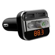 Promate Bluetooth FM Transmitter Car Kit Wireless Car Kit with USB 5V 3.4A USB Car Charger Adapter- SmarTune