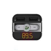 Promate Bluetooth FM Transmitter Car Kit Wireless Car Kit with USB 5V 3.4A USB Car Charger Adapter- SmarTune