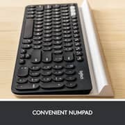 Logitech K780 Multi-Device Wireless Keyboard For Computer, Phone and Tablet FLOW Cross-Computer Control Compatible