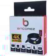 كابل منفذ إتش دي إم آي نحاسي من بيتكوريز 1 متر - يدعم ثلاثي الأبعاد و4K(مطلي بالذهب) جاكيت 30AWG 60 هرتز: بي في سي الأسود