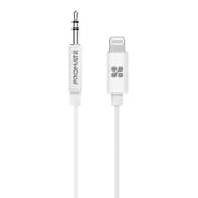 Promate Apple MFi Certified 3.5mm Lightning AUX Cable AudioLink-LT1 White