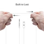 Promate Apple MFi Certified 3.5mm Lightning AUX Cable AudioLink-LT1 White