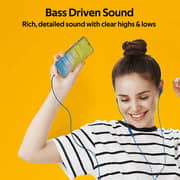 Promate In-Ear Headphones, Premium Audio Enhanced Wired Earphones with Dynamic HD Driver ICE Blue