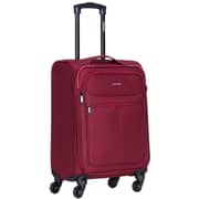 VIPTOUR VT-A380 Light Weight Polyester Jacquard Number Lock Single Trolley Luggage, Red - 20 Inches