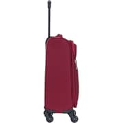 VIPTOUR VT-A380 Light Weight Polyester Jacquard Number Lock Single Trolley Luggage, Red - 20 Inches