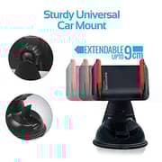 Promate DualPort Car Charger With Micro USB Cable + CarMount 3-in-1 Kit Black