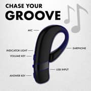 Promate Behind-Ear Bluetooth Headphone with Mic, HD Sound, Bluetooth v4.2 and Multi-Paring, Static Black