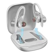 Promate Bluetooth Mono Earpiece with Rotatable Earbud, Built-in-Mic, Multi-Point Pairing, Motive White
