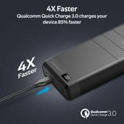 Promate 78W USB-C Power Bank with 30000mAh Battery, 60W PD and 18W QC 3.0 USB Port, Capital-30 Black