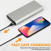 Promate Apple MFi Certified Lightning Cable with 2.4A Sync and Charge for iPhone12,NerveLink-I Black