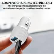 Promate Voltrip-Duo USB Port Car Charger White