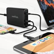 Switch 4 Port USB Charger Black