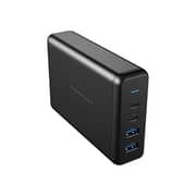 Powerology USB 4 Port Charging Power Terminal Black