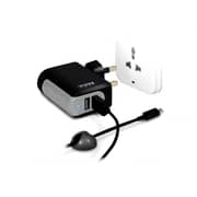 Port Dual USB Wall Charger White