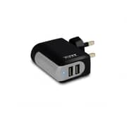Port Dual USB Wall Charger White