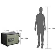 Mahmayi Victory 40 Safe Box, Safes And Lock Boxes, Money Box, Safety Boxes For Home, Box, Steel Alloy Drop Safe With 2 Key Locks