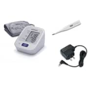 Omron M2 Basic Blood Pressure Monitor + Eco Temp Basic Thermometer + ACAdaptor HEM-7120-EBNDL