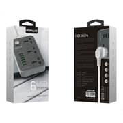 HDPLUS HD3604 Power Strip with 3 Sockets and 6 USB Ports 2500W
