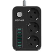 HDPLUS HD3631 Power Strip with 3 Sockets and 6 USB Ports 2500W
