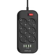 HDPLUS HD6403 Power Strip with 6 Sockets and 3 USB Ports 2500W
