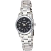 CASIO Women's Analog Black Dial Watch - LTP-V002D-1B