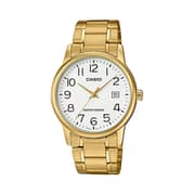 CASIO Men's Multi Function White Dial Watch - MTP-V002G-7B2