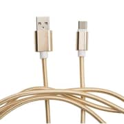 Tutonica Type-C USB Cable 1m Nylon Braided High Speed Charging Cable, Gold