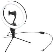 Baseus Live Stream Holder-Table Stand 10inch With Light Ring Black