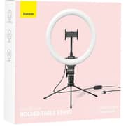 Baseus Live Stream Holder-Table Stand 10inch With Light Ring Black