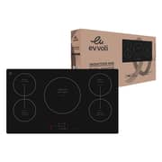 evvoli Built-In Induction Hob 5 Burners, Soft Touch Control with 9 Stage Power Setting And Safety Switch - EVBI-IH905B