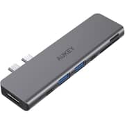 Aukey 7 In 1 USB Type-C Hub Aluminum Alloy