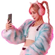 Razer RZ04-03520100-R3M1 Kraken Kitty Edition Wireless Over Ear Gaming Headset Pink