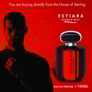 Estiara Red is Black for Men Pour Homme, Eau De Parfum 100ml for Him Black