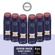 Tres Nuit For Men, Perfume Body Spray, Deodorant For Him, 200ml (PACK OF 6) By ARMAF, From The House of Sterling