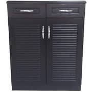 AAMF Galaxy Design Wooden Shoes Cabinets/Rack Chocolate Brown Color, Size (H100 x L80 x D33) GDF-1705