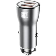 Heatz Dual Port Smart FastCar Charger Gray