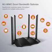 Tenda AC8 AC1200 MU-MIMO Wireless Gigabit Router, Wi-Fi Speed up to 867Mbps/5G + 300Mbps/2.4G, 4 Gigabit Ports, IPV6