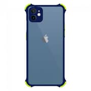 غطاء حماية مضاد للسقوط لهاتف  iPhone12 -  شفاف / أزرق داكن
